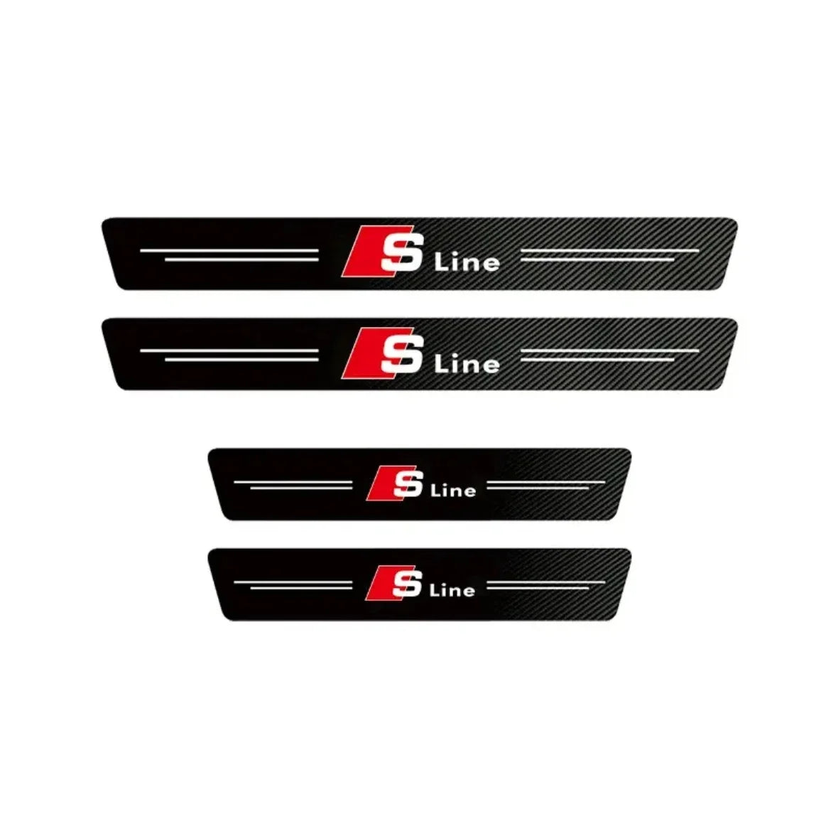 Premium Carbon Fiber Door Sill Guards for Audi A-Series & Q-Series