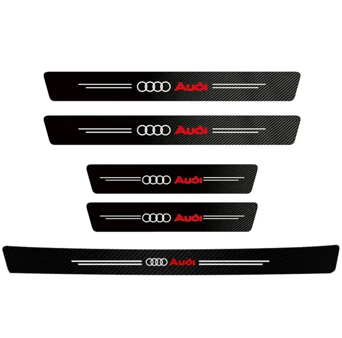Premium Carbon Fiber Door Sill Guards for Audi A-Series & Q-Series