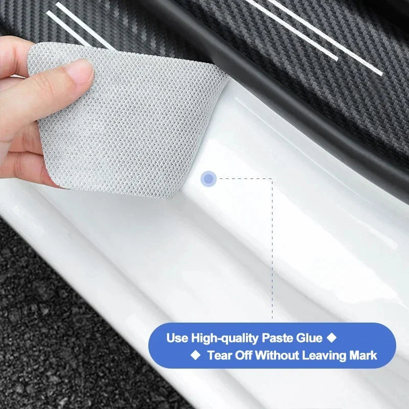 Premium Carbon Fiber Door Sill Guards for Audi A-Series & Q-Series
