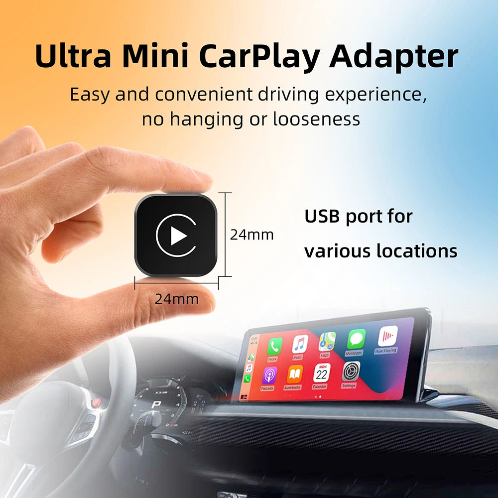 2-in-1 Wireless CarPlay & Android Auto AI Smart Box Adapter